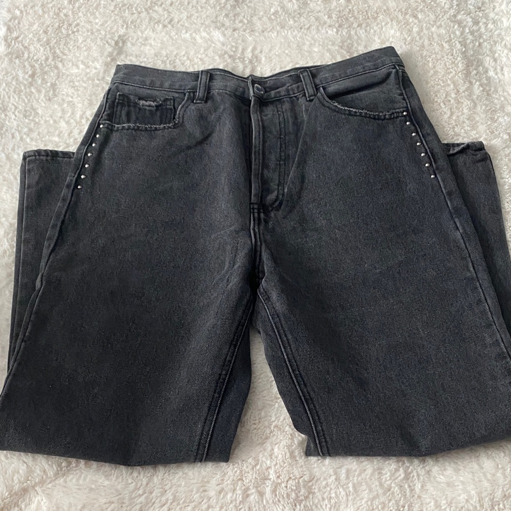 🍄Kendall & Kylie Charcoal Relaxed Jeans